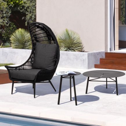 Round Outdoor Coffee Table Deia | Procomobel