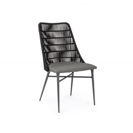 Madeira Black Rope Braided Chair : Procomobel