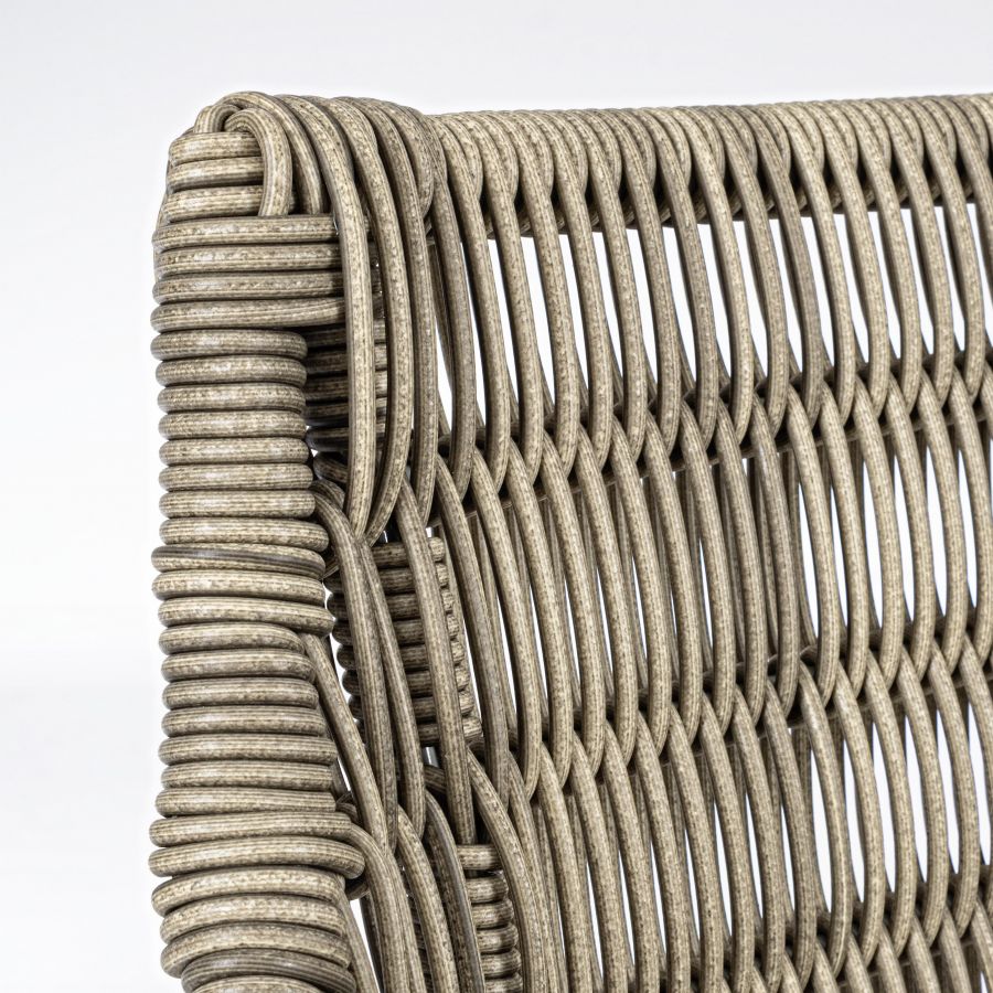 Outdoor Aluminum and Rope Chair 'Egadas'