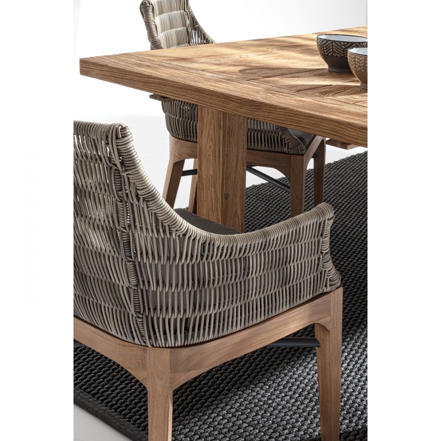 Outdoor Aluminum and Rope Chair 'Egadas'
