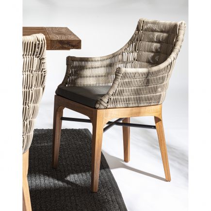 Aluminum Outdoor Chair and Rope Egadas | Procomobel