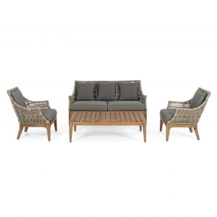 2 Seater Sofa Teak Wood Egadas : Procomobel