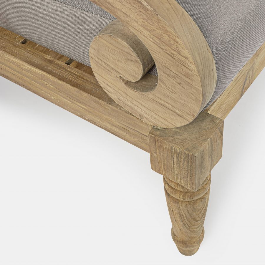 2 Seater Sofa Outdoor Wooden 'Martinique'