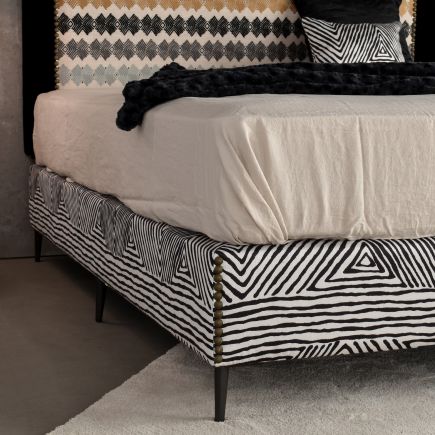 Upholstered Bed Base and Headboard Brussels : Procomobel