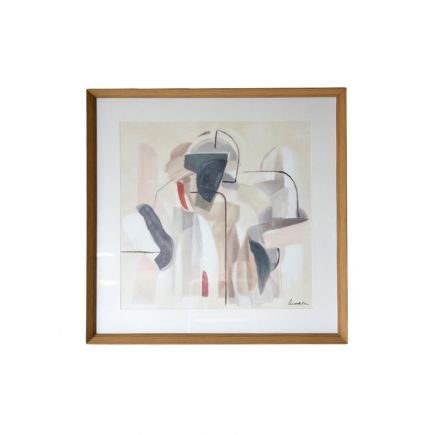 Set of 2 Abstract Paintings Shapes | Procomobel