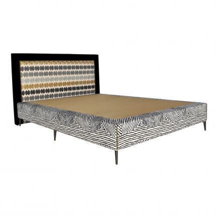 Upholstered Bed Base and Headboard Brussels : Procomobel