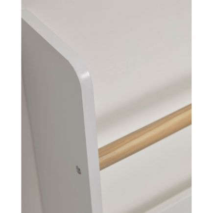 Imagen de Detalle Estantería Colgante Madera y Blanco Gopi
