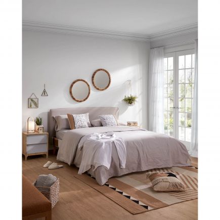 Beige headboard for double bed 'Dyla' | Procomobel