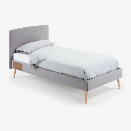 Dyla Single Upholstered Bed with Removable Cover | Procomobel