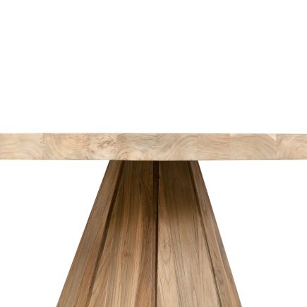 Detalle grosor sobre Mesa Comedor Madera Ava