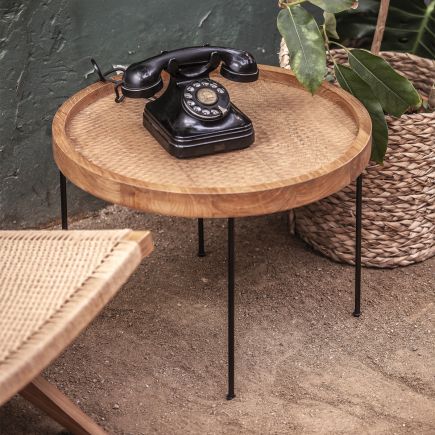Recycled Teak Side Table Mila | Procomobel