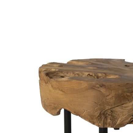 Imagen de Detalle Mesa Auxiliar de Raíz Hazel natural