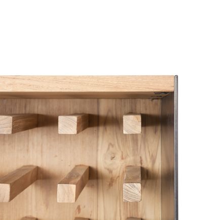Recycled Wood Bottle Rack Mia | Procomobel