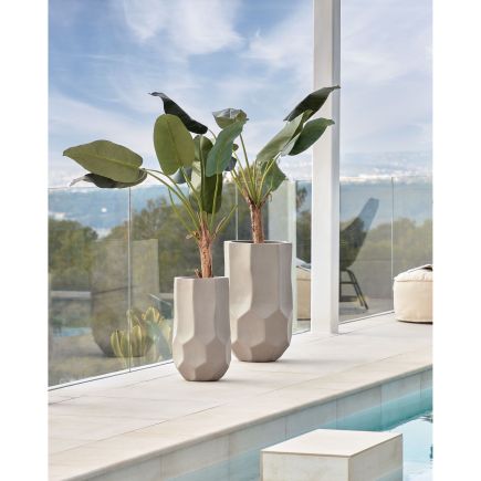 Set of 2 Cement Pots Veruska | Procomobel