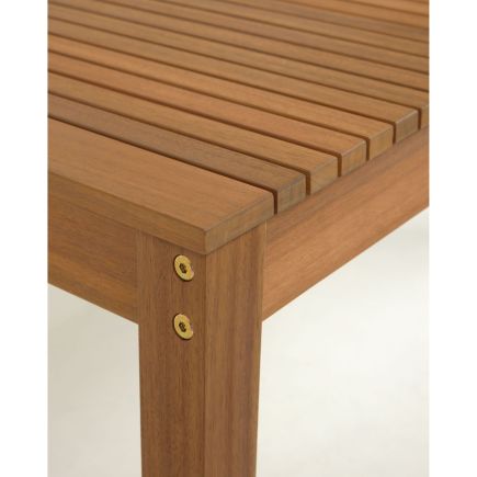 Imagen de Detalle Mesa de exterior Emili madera maciza acacia 190 x 90 cm FSC 100%