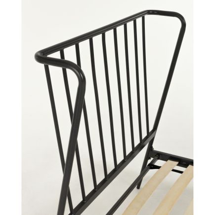 Narlu Graphite Metal Single Bed Narlu | Procomobel
