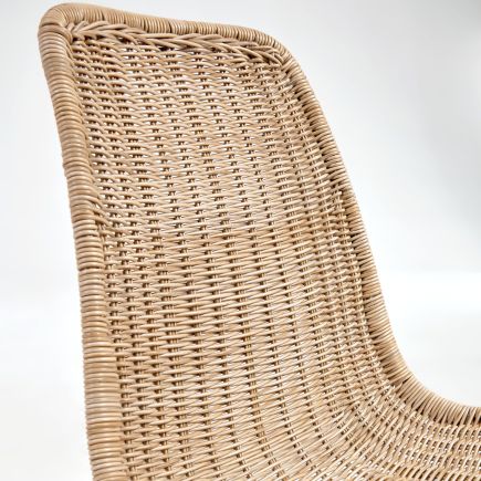 Imagen de Detalle Silla Exterior Ratán Sintético Aluminio Equal