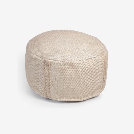 Kaie 100% PET Beige Pouffe Beige | Procomobel