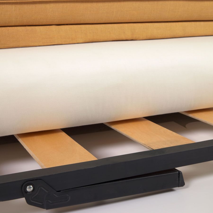 Linen Upholstered Sofa Bed 'Tanit'