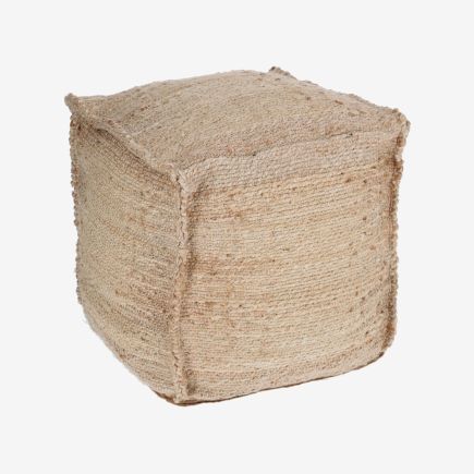 Square Jute Pouf Fadua | Procomobel