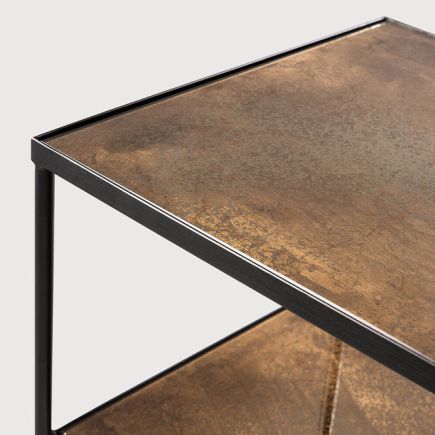 Console Metal and Aged Mirror 'Copper' | Procomobel