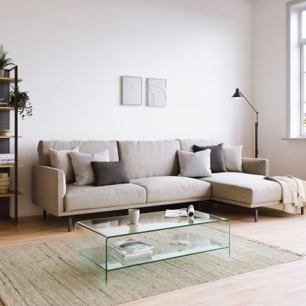 Glass Coffee Table Tray Burano : Procomobel