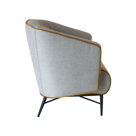 Modern Beige Armchair with armrests 'Himba' | Procomobel