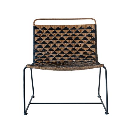 Vista Frontal Sillón Mimbre Natural Milly