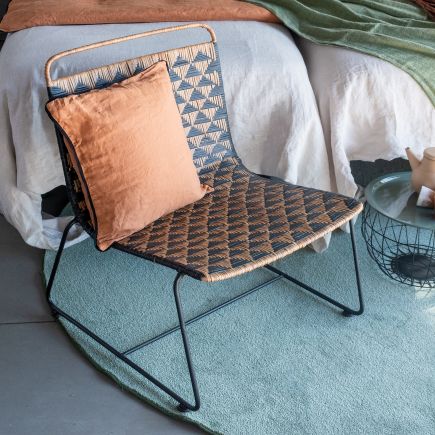 Natural Wicker Armchair Milly | Procomobel