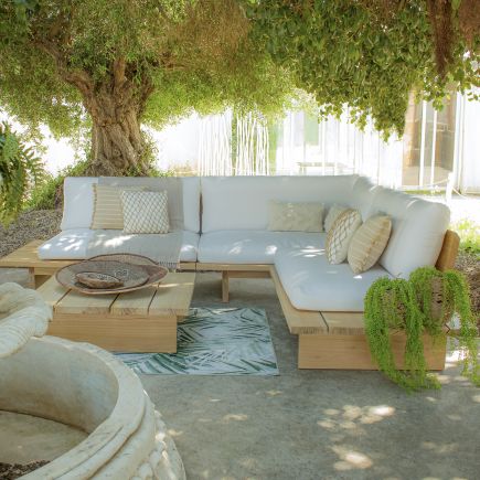 Arabigo Corner Sofa and Table Set | Procomobel