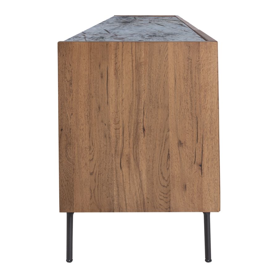 Wood and Glass Sideboard 'Nantes'