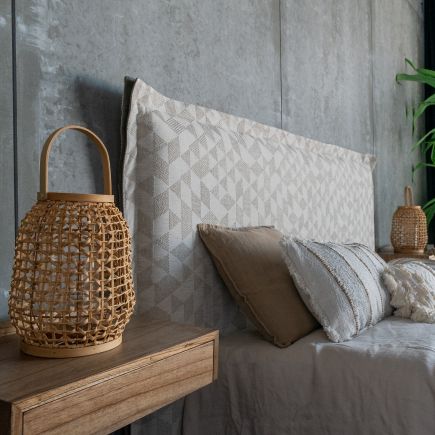Natural Fiber Candle Holder 'Abreu' | Procomobel