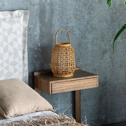 Natural Fiber Candle Holder 'Abreu' | Procomobel