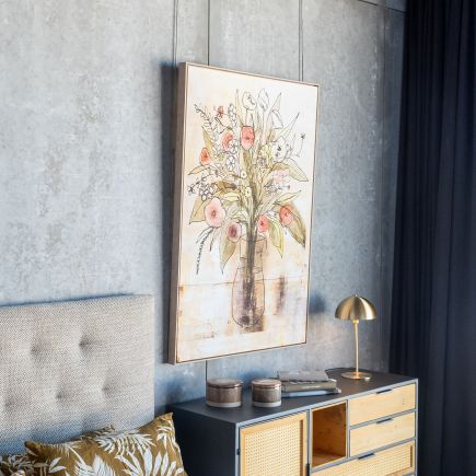 Floral Screen Printed Picture 'Senses' | Procomobel