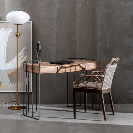 Natural Wood - Iron Desk 'Fouquet' | Procomobel