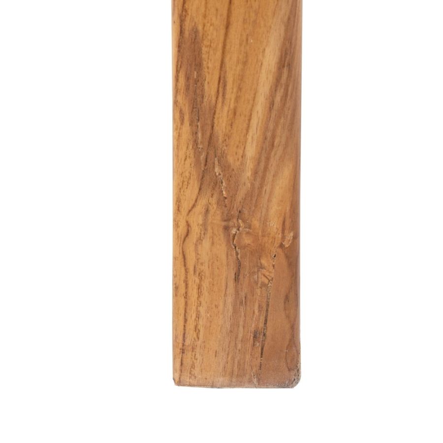 Cabecero Marrón Madera Teca - Piel ‘Joseph’