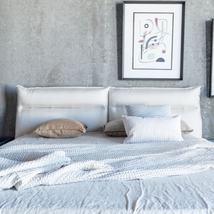 Monaco' Upholstered Headboard and Base with Canapé : Procomobel