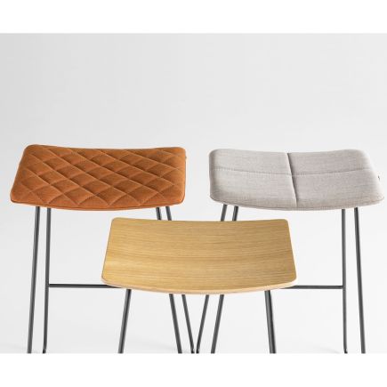 White Leather Stool 'Tao' | Procomobel
