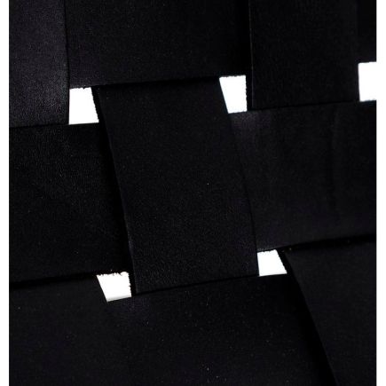 Black Teak-Leather Armchair 'Bernier' | Procomobel