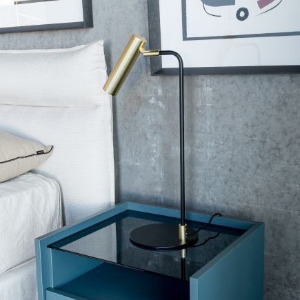 Matte Black Metal Lamp 'Forestier' | Procomobel