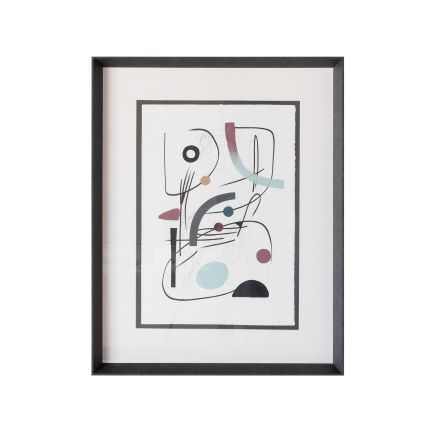 Set 2 Abstract Paintings 'Roques' | Procomobel