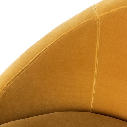 San 'Francisco' Mustard Upholstered Armchair | Procomobel
