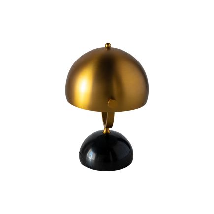 Lámpara de mármol dorada y negra Noir
