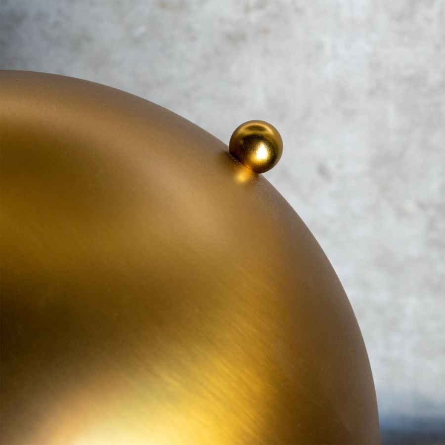 Gold and black marble lamp 'Noir'
