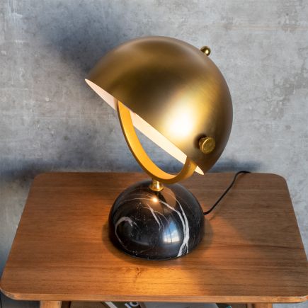 Black and gold marble lamp 'Noir' | Procomobel
