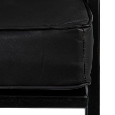 Teak-Leather Armchair 'Rossignol' | Procomobel