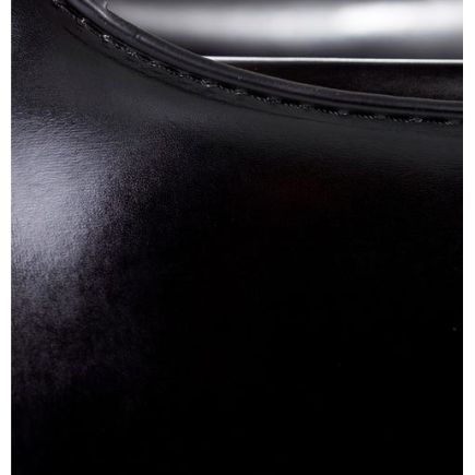 Imagen de Detalle Material Silla comedor Piel negro ‘Jourdain’