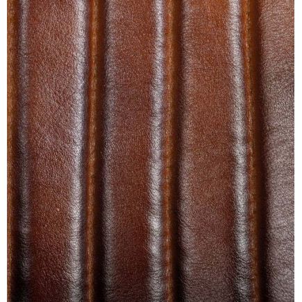 Antique Gold and Brown Leather Chair 'Ruiz' | Procomobel
