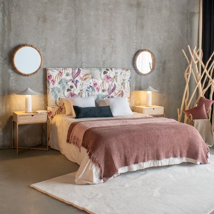 Round Wooden Mirror 52 cm 'Polke' | Procomobel