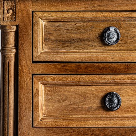 Mango Wood Bedside Table 'Dufort' | Procomobel